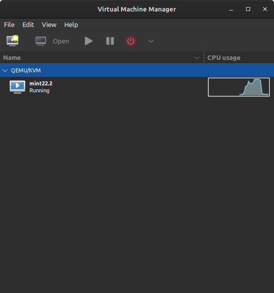 List virtual machines