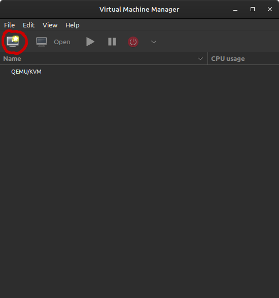 Virtual Machine Manager GUI